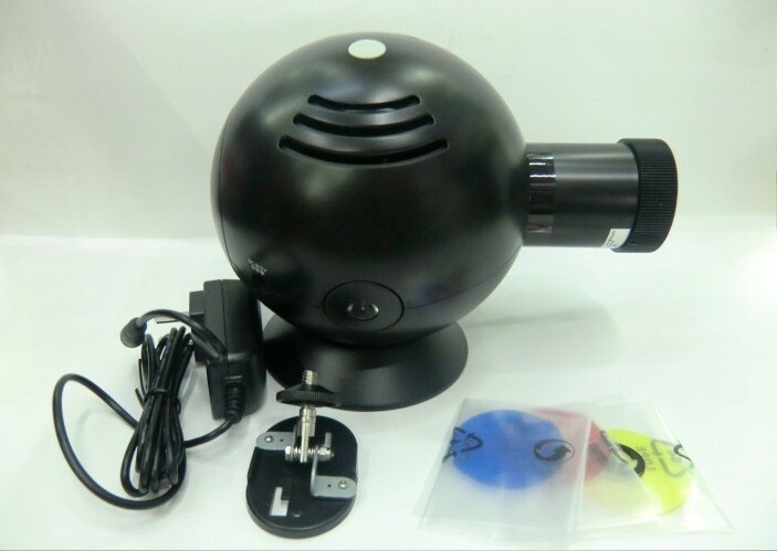 4th Gen Analog Projection Wall Clock BELL w/ LED Based Cold Light black Roman