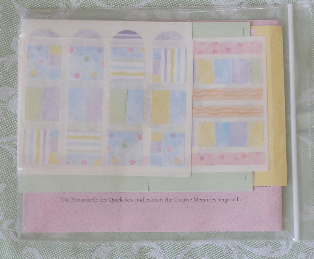 Creative Memories Pastel Snap Pack Sentiments Album Kit