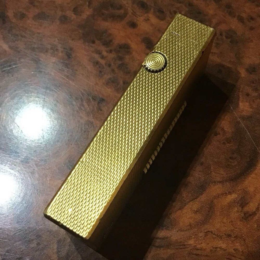 WORKING Dunhill Vintage Rollagas Lighter Gold Overhauled