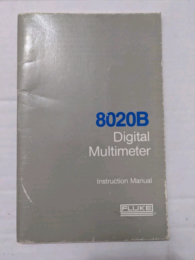 8050B Digital Multimeter Instruction User Manual