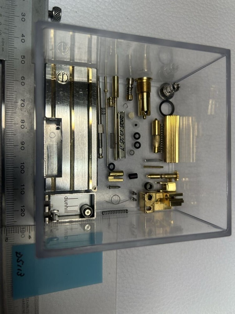 Overhauled Dunhill Rollagas lighter Silver Gold d mark without box