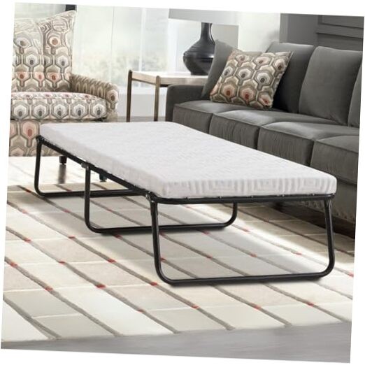 Simmons Beautysleep, IMCE030CBS, Folding Guest Bed, 3" Memory Foam Small Single