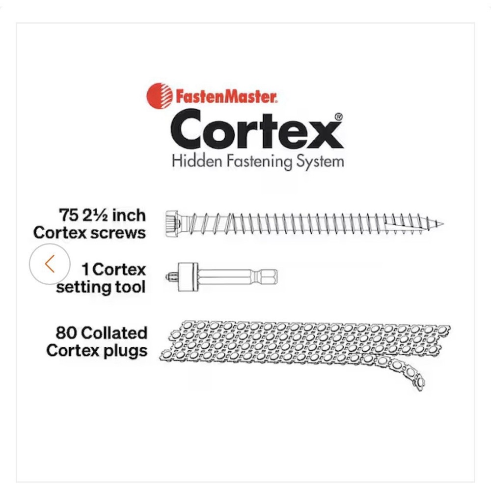 Veranda Cortex Hidden Fastening System For Decking / Brown