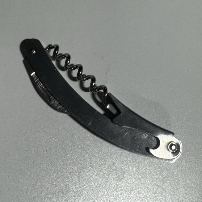 Multifunctional Black Silver Metal Corkscrew Bottle Opener Barware