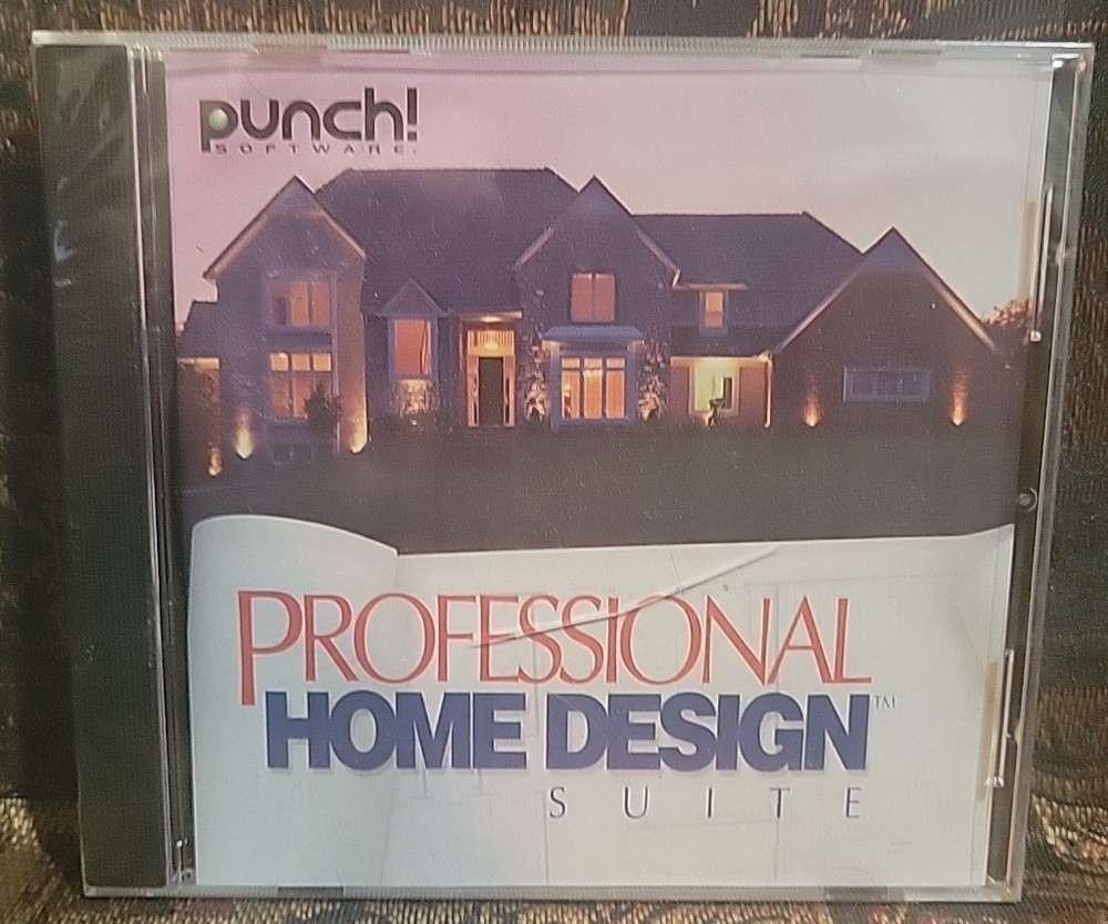 Punch Professional Home Design Suite Platinum Version PC CD-ROM 2000 NEW