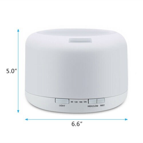 Essential Oil Aroma Diffuse Aromatherapy LED Ultrasonic Humidifier Air Purifier