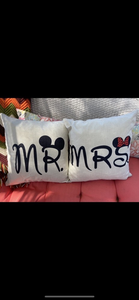 Mr And Mrs Disney Pillowcases