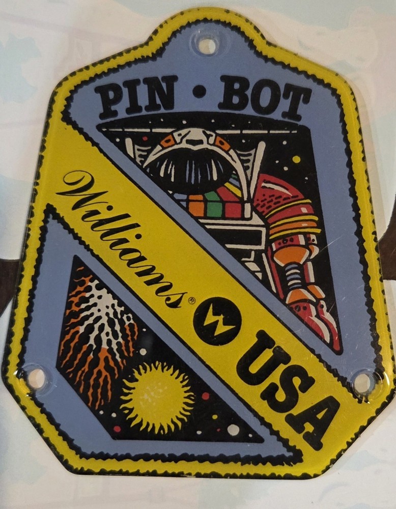 WILLIAMS PINBOT BLUE PINBALL PROMO PLASTIC RARE