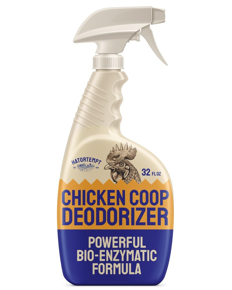 Chicken Coop Deodorizer & Cleaner Spray - 32 Oz, Unscented - Ammonia Control ...