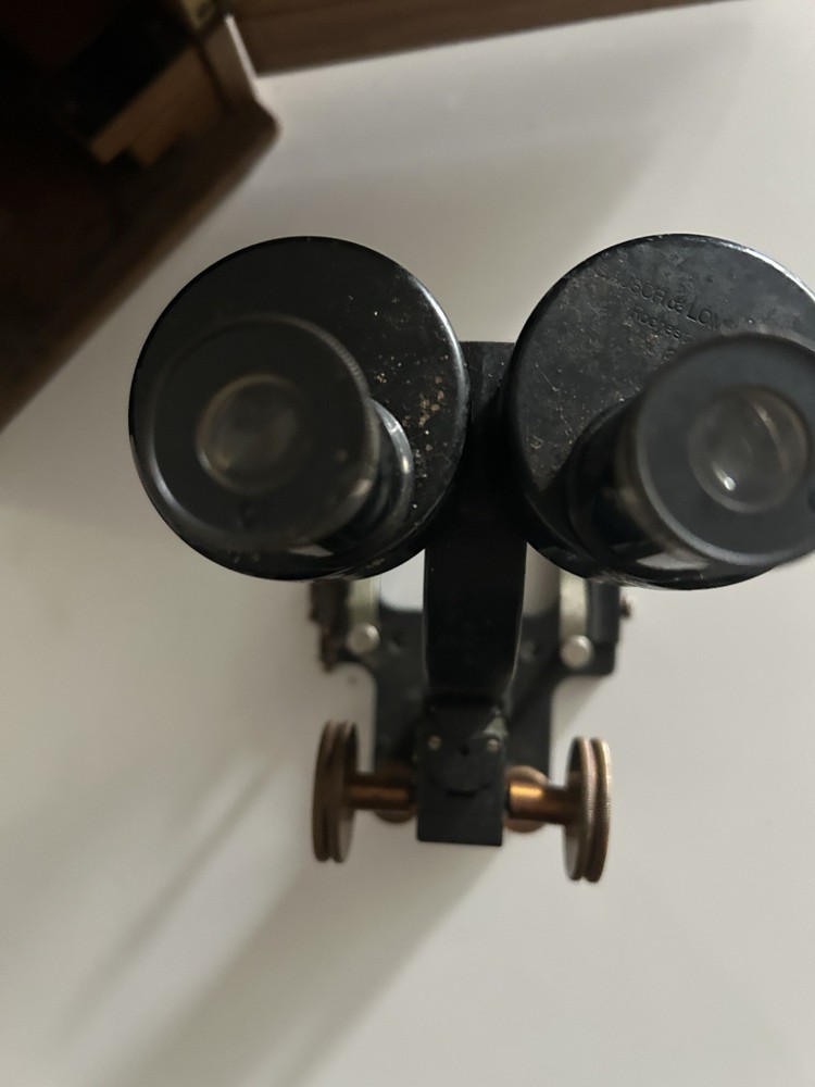 Antique Microscope with Fitted Box
