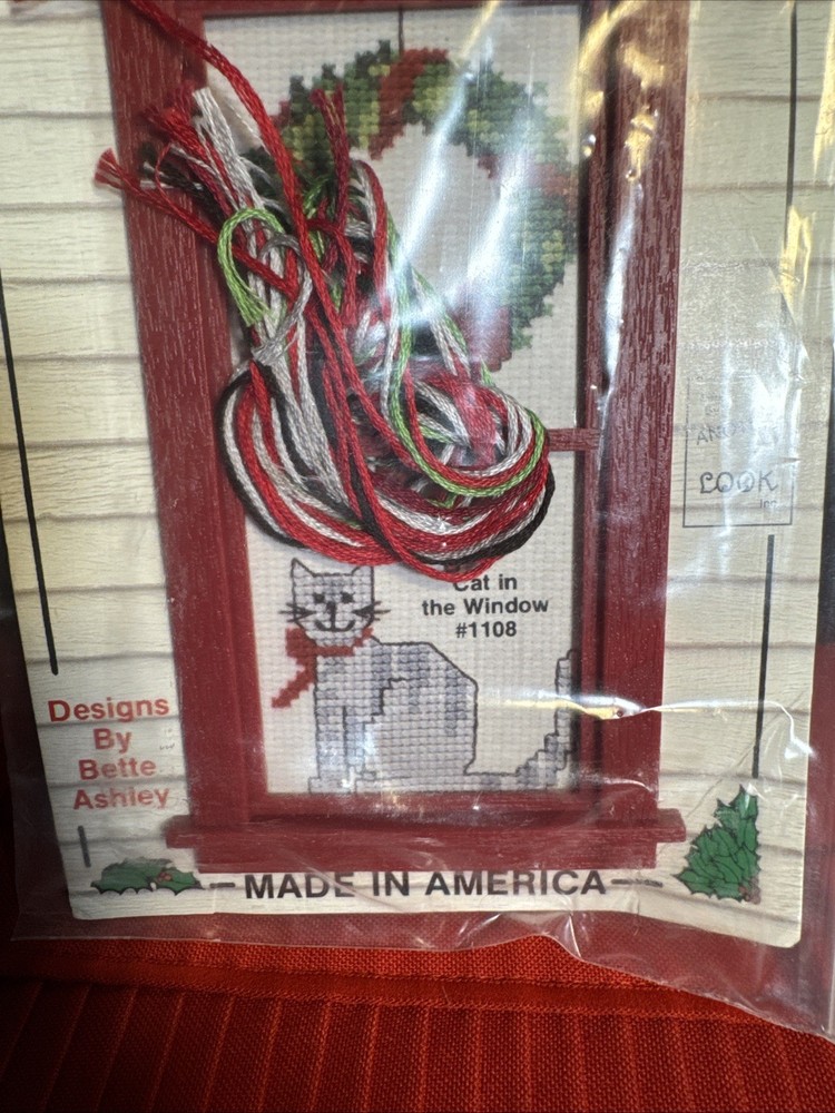 Cat In Window #1108 Needlepoint Kit Small