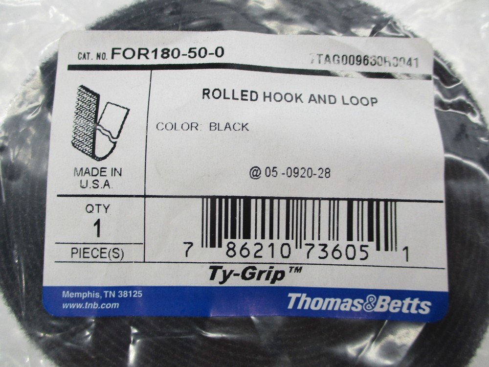 THOMAS & BETTS FOR180-50-0 CABLE TIES BLACK NSMP