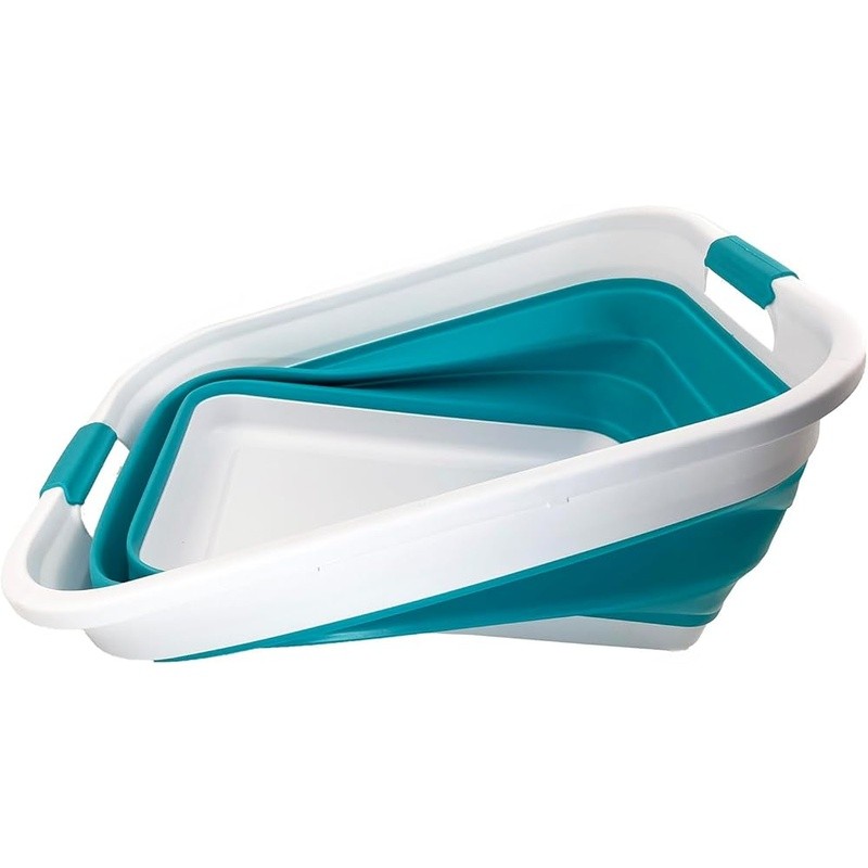 Collapsible Portable Laundry Basket Space Saving Handle TPE PP Storage Container
