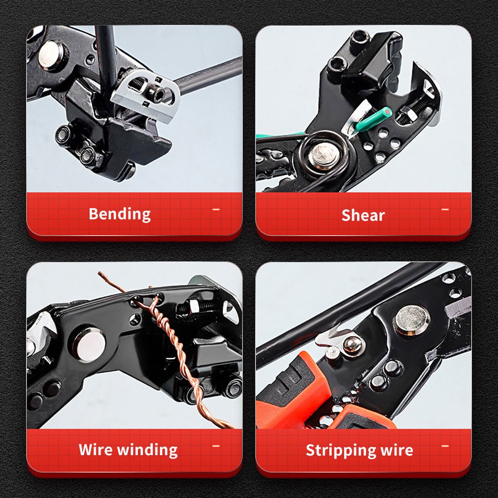 Multifunctional Quickstrip Magnify Wire Stripper Tool CW