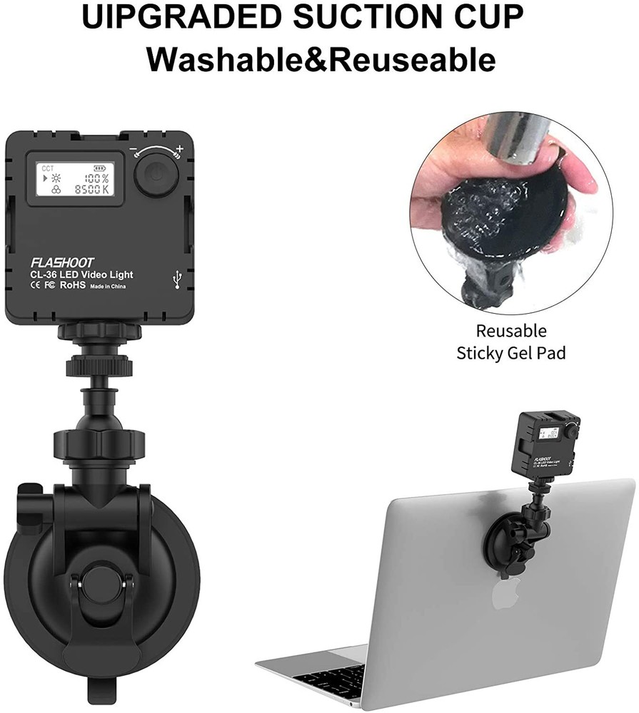 Flashoot Mini LED Light For Video-Conferencing, Zoom, Webcam