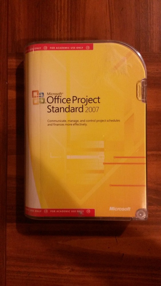 NEW Microsoft Office Project Standard 2007 ACADEMIC Full Version SEALED BOX