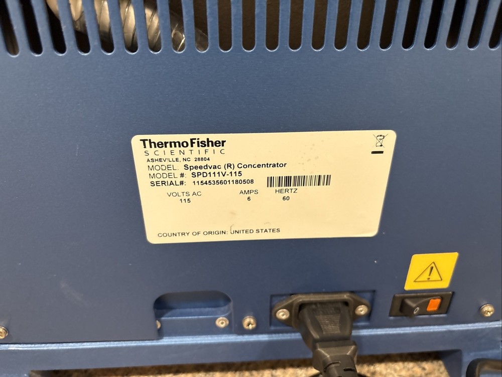 THERMO SPD111V Speed Vac Concentrator No Rotor