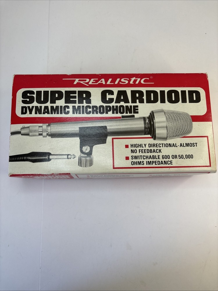VTG Realistic 33-992 Super Cardiod Dynamic Microphone. Pre-owned.