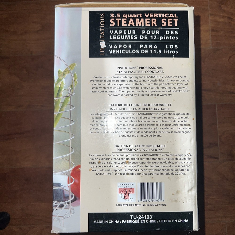 Invitations 3.5 Quart Vertical Food Streamer Set