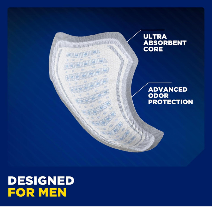 TENA Incontinence Guards for Men, Maximum Absorbency, 144 Count