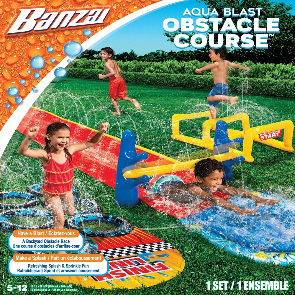 BANZAI AQUA BLAST OBSTACLE COURSE *DISTRESSED PKG