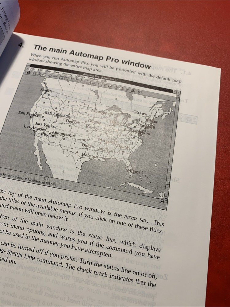Vtg 1995 Microsoft Automap Pro User Guide