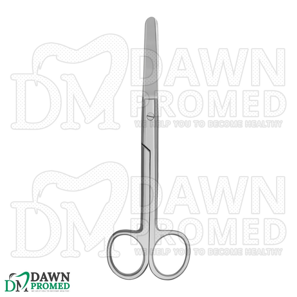 Operating Scissors 5.5" Straight Blunt Blunt Round Pattern Surgical Instruments
