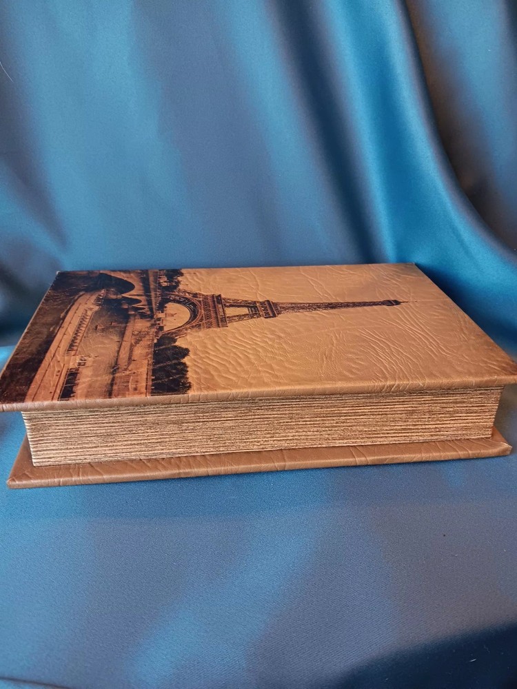 Faux Book Box Hidden Storage Eiffel Tower Paris