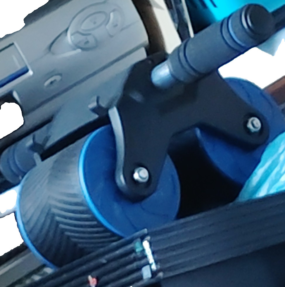 Two wheel ab roller