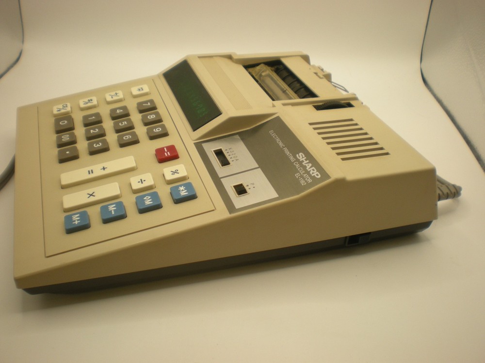 Sharp Electronic Printing Calculator El-1182 works