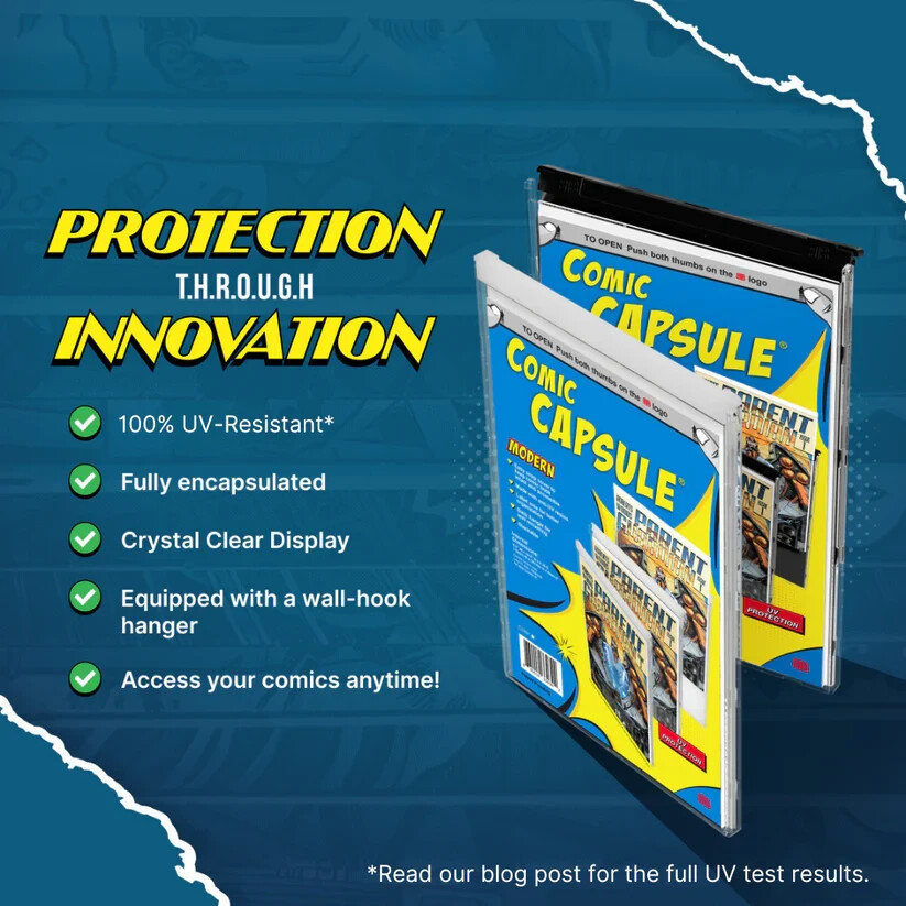 20 Current Modern ComicCapsule Clear Comic Book Plastic Protector UV Protection