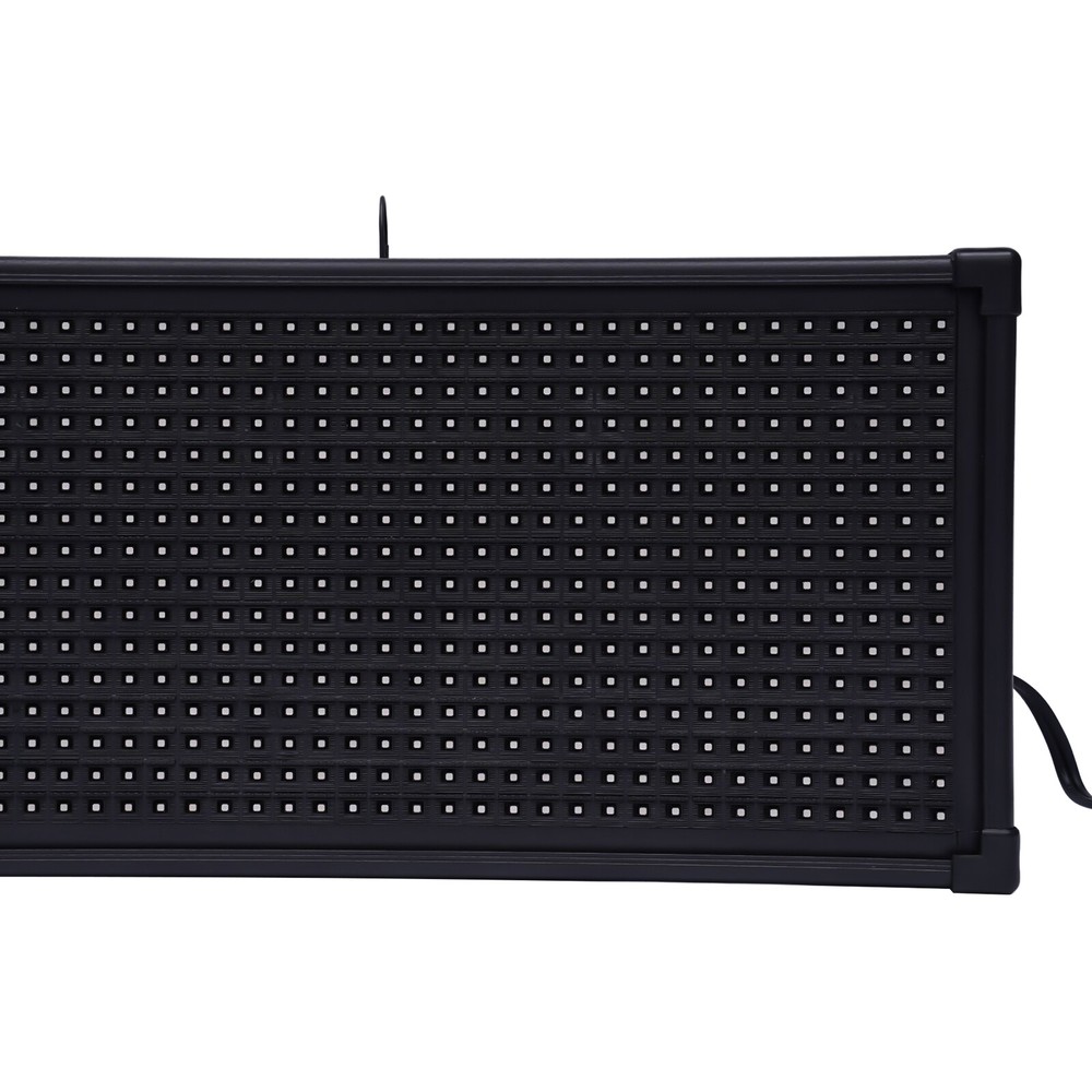 26"x8" LED Advertising Sign 7 Color Programmable Scrolling Message Display Board