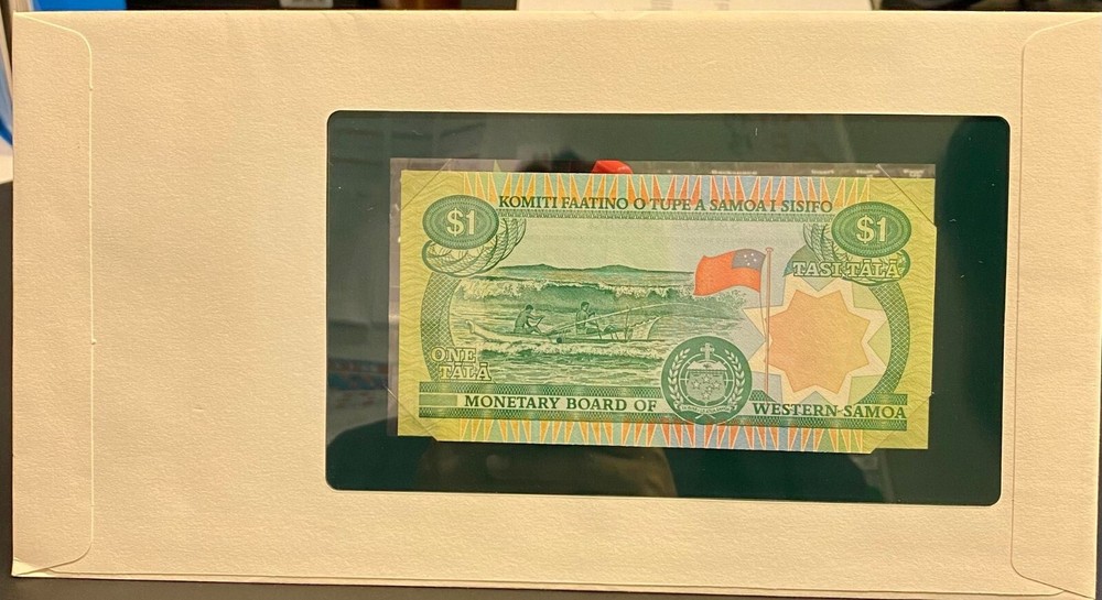 Banknote Letter , Samoa 1 Tala UNC banknote