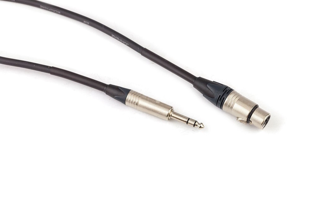 Vintage King Project Studio Patch TRS to XLRF Cable - 6'