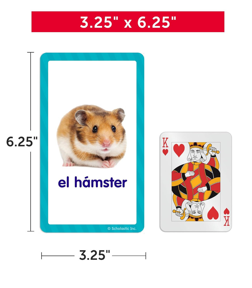 English-Spanish First Words Flash Cards