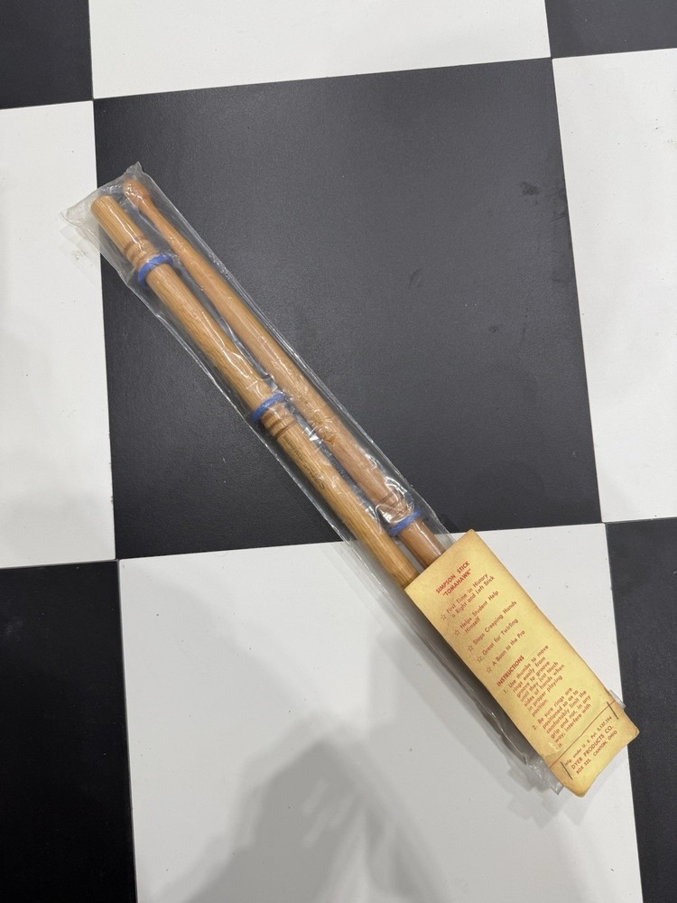 Vintage Simpson “ Tomahawk “ Training Drum Sticks - New