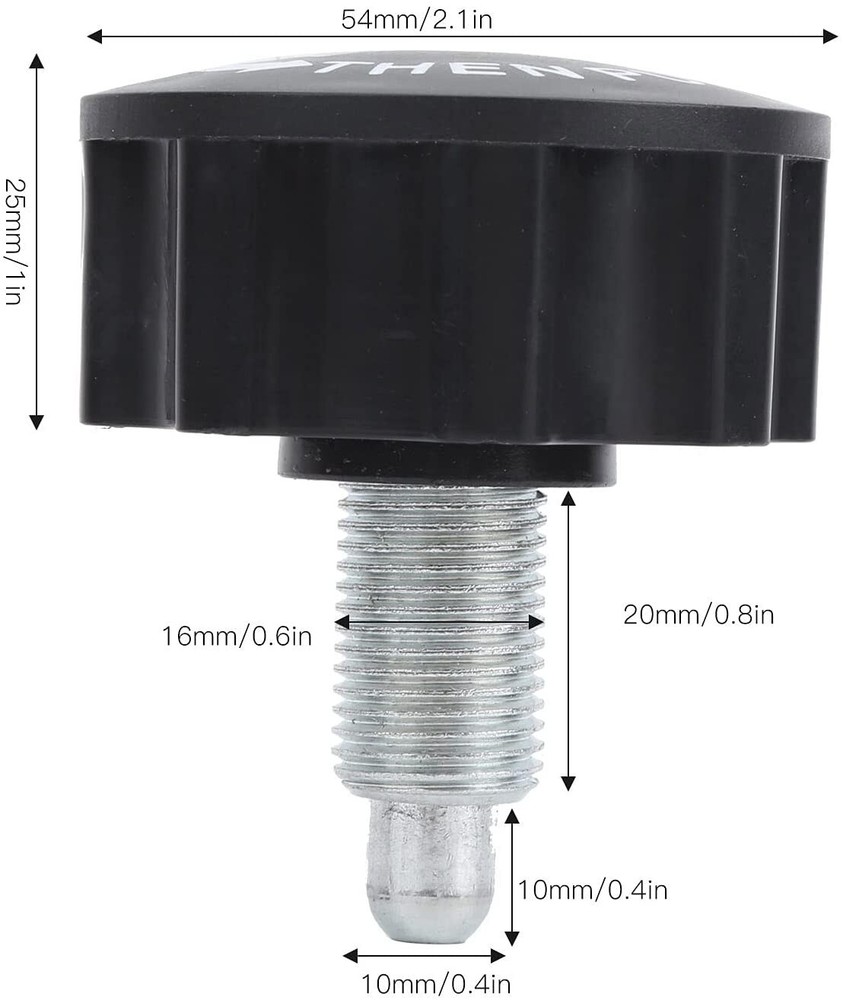 Pull-up Spring Knob Pop Pin for Most Exercise Bikes Equipments Weight Bench M16