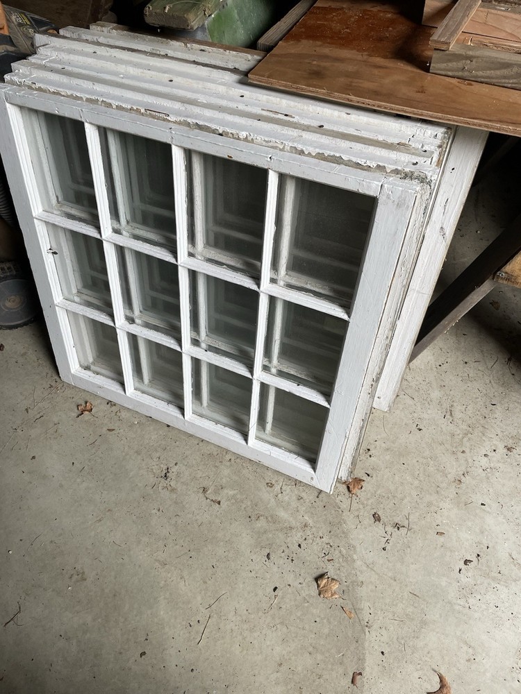 19th Century 12 Lite Window Sash