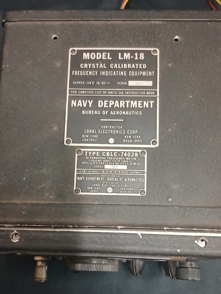 Heterodyne Frequency Meter CBLC-74028