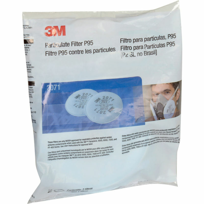 *2-Pieces* 3M Particulate Filter P95 Efficient Against Solids & Aerosols 2071