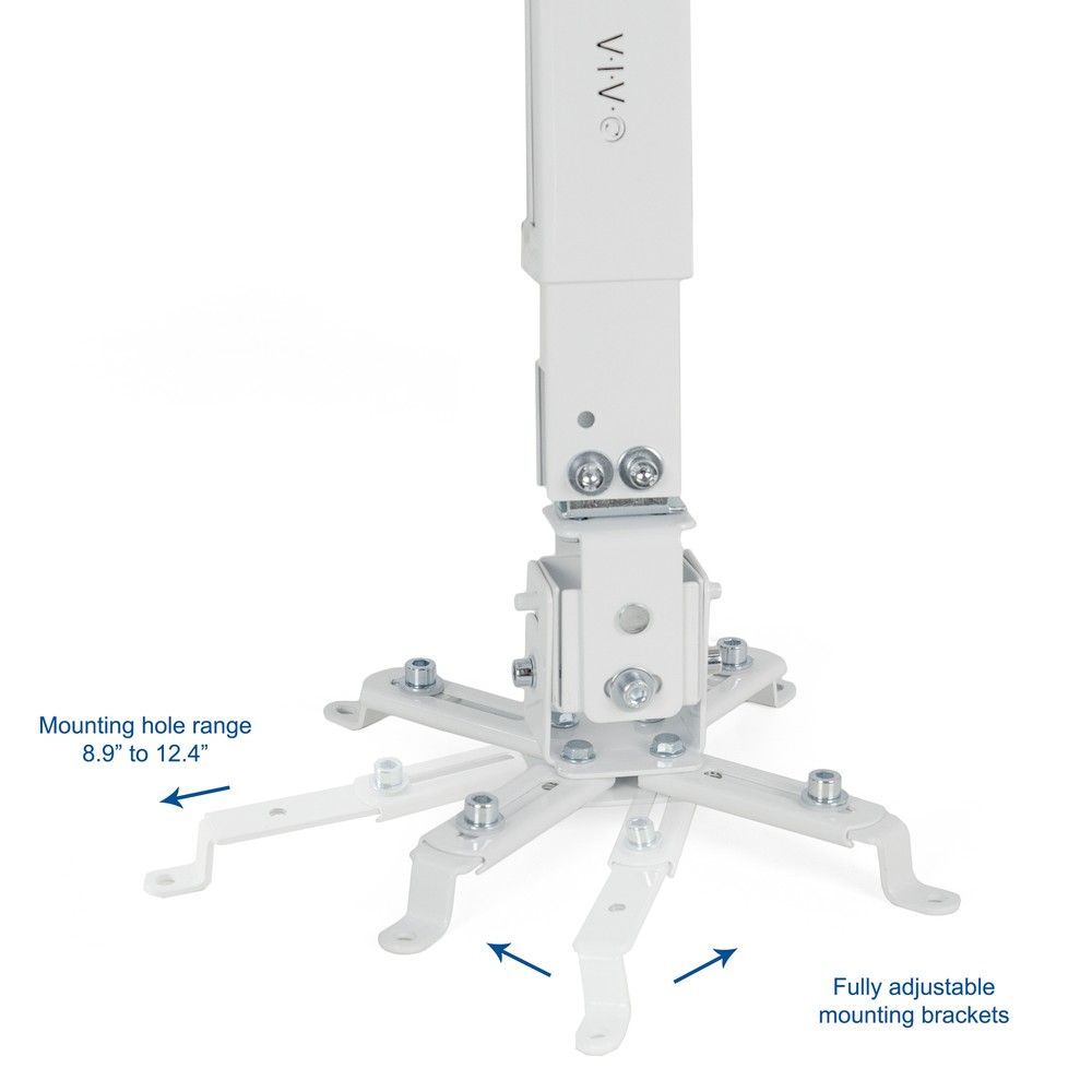 VIVO Universal Adjustable Wall Ceiling Projector Mount Extend Length Projection