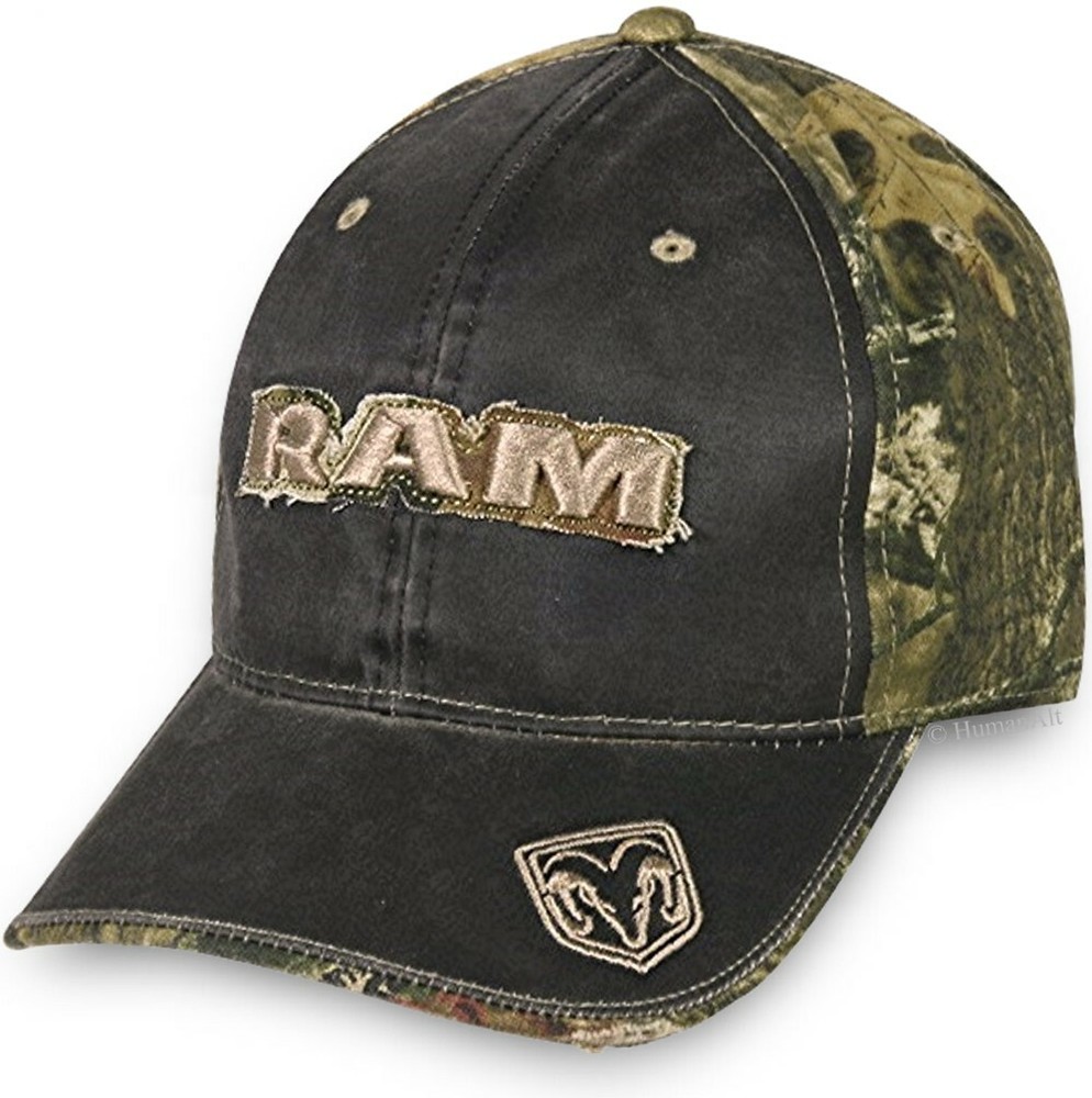 Dodge Ram Weathered Cap with Mossy Oak Back