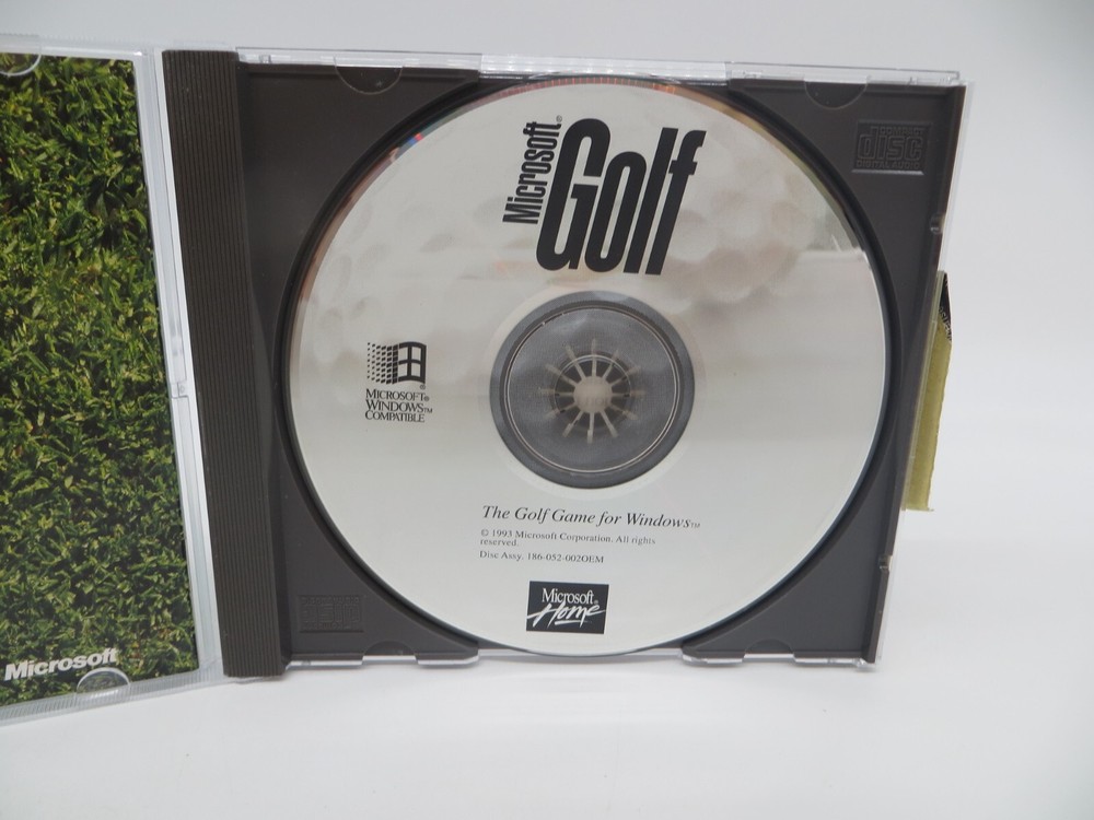 MICROSOFT GOLF 1993 CD-ROM 186-052-002OEM Computer Disc
