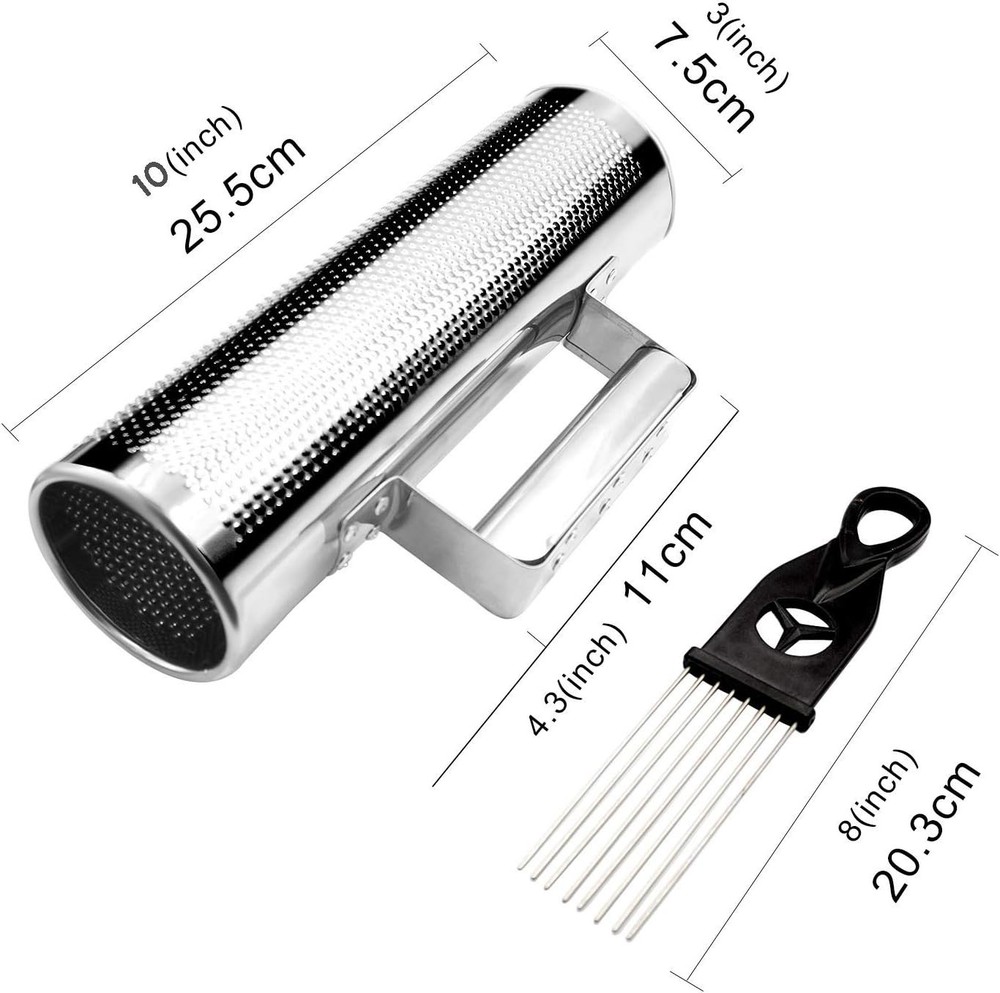 Musical Training Tool Stainless Steel Guiro Shaker with Comfortable Handle