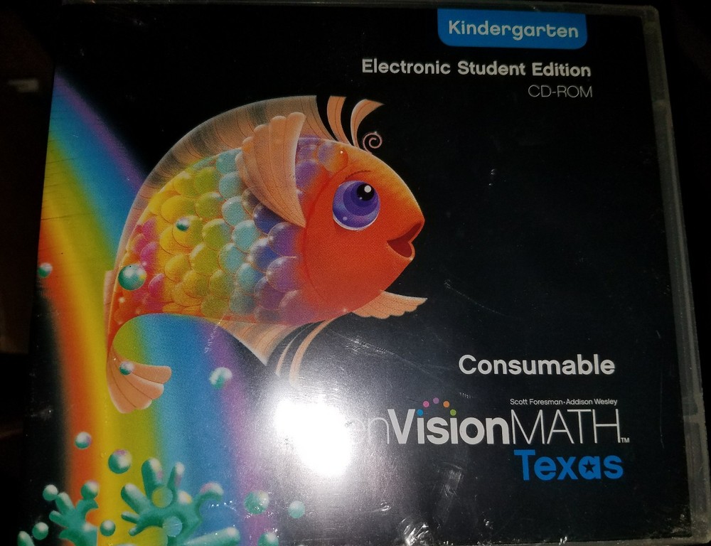 enVisionMATH Texas Kindergarten Electronic Student Edition CD-Rom (PC/Mac) New
