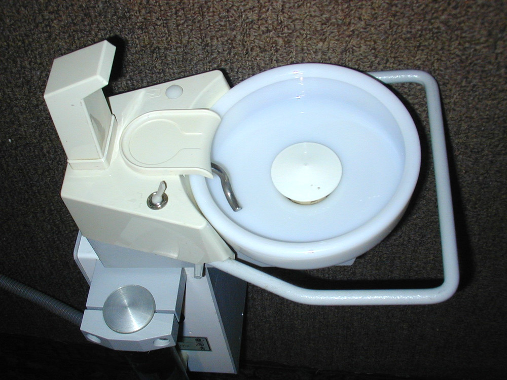 Dentech Post Mounted Cuspidor for Dental Unit Excellent