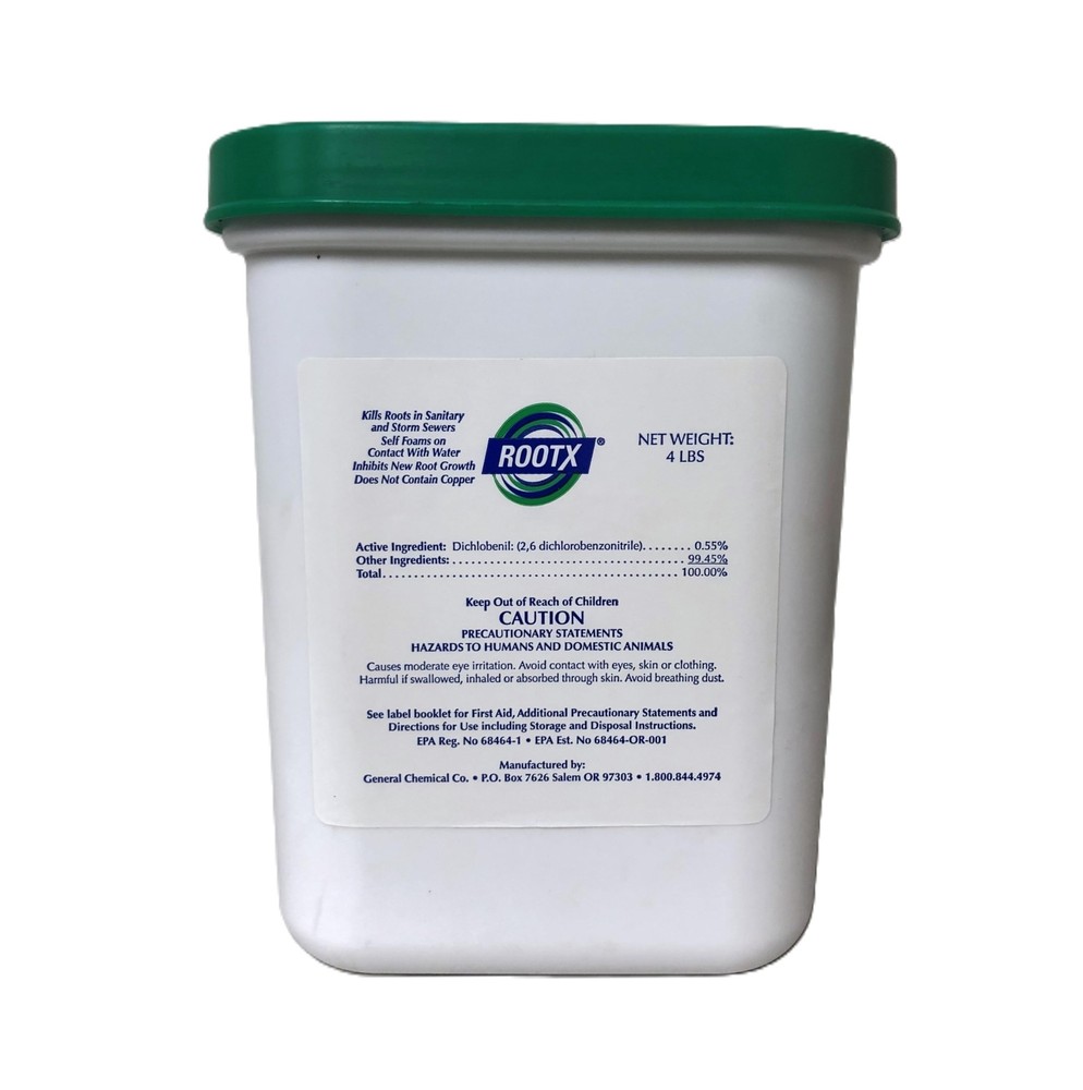 4 LB. Jar (No. Funnel/Applicator) Foaming Root Control for Sewer Lines and Se...