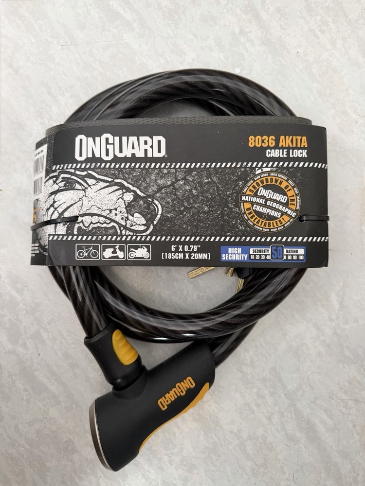 Onguard Akita 8036 Cable Lock 6'