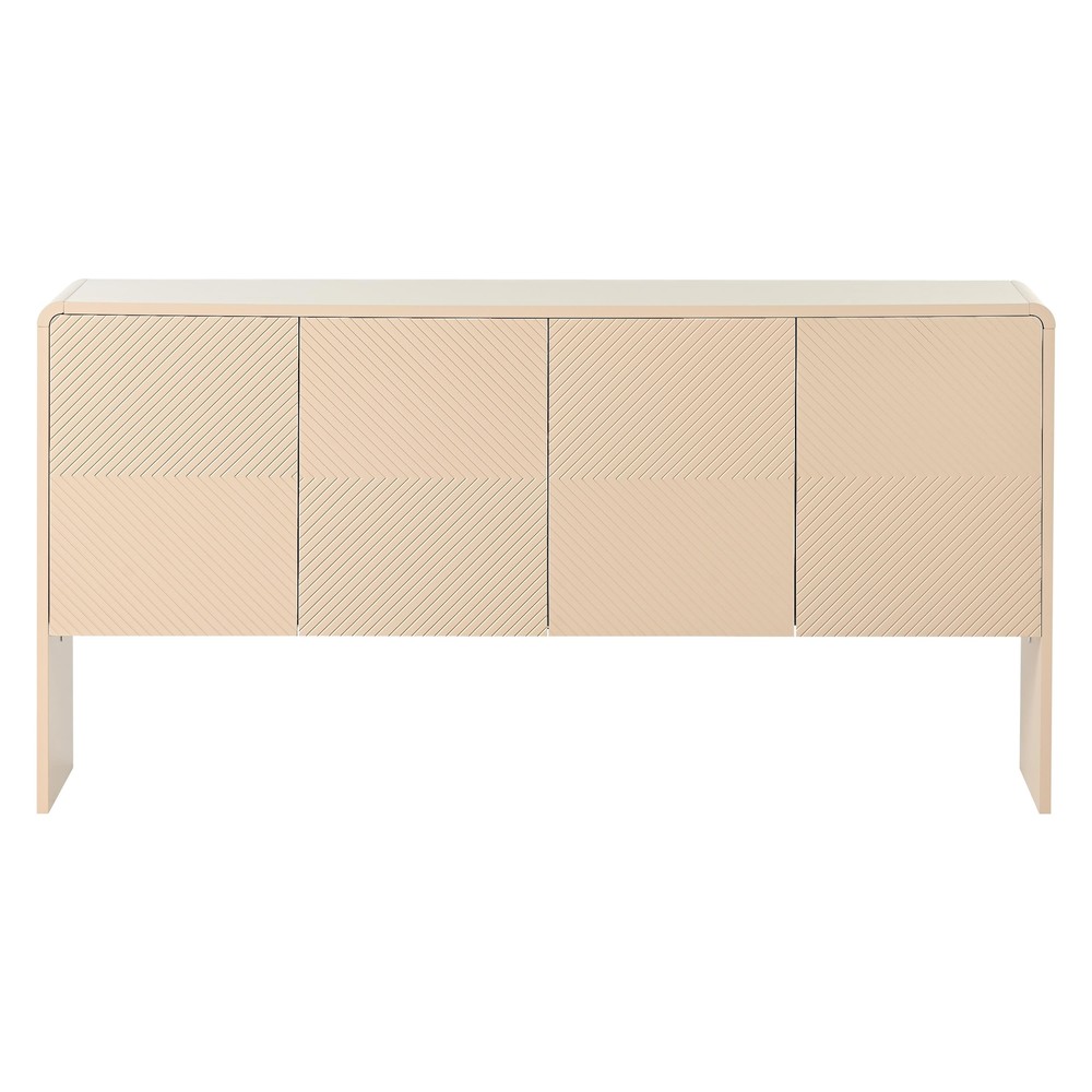 60" Large Storage Space Sideboard with 4 Doors and Rebound Device