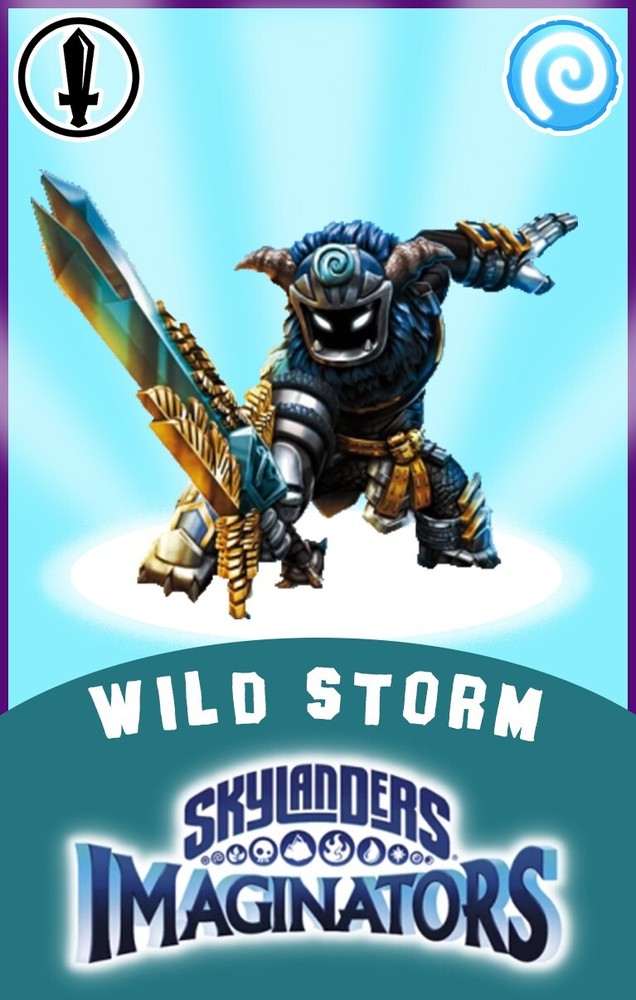 Skylanders Imaginators Wild Storm NFC Card